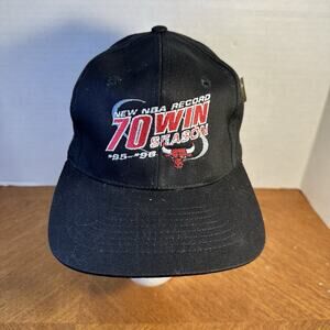 Vintage 1996 Chicago Bulls NBA Record 70 Wins Pro Player Snapback Hat Deadstock